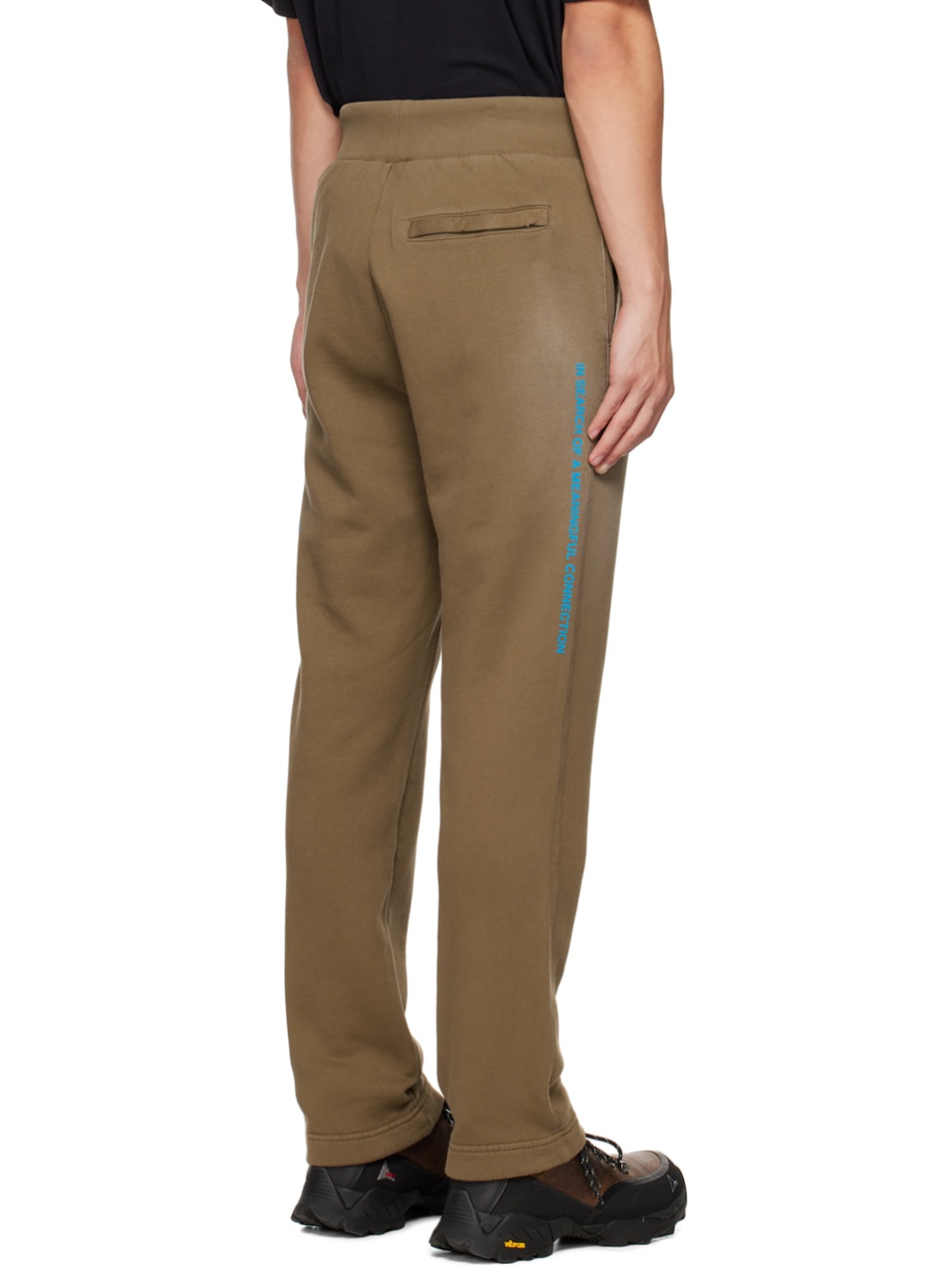Khaki Printed Lounge Pants - 3