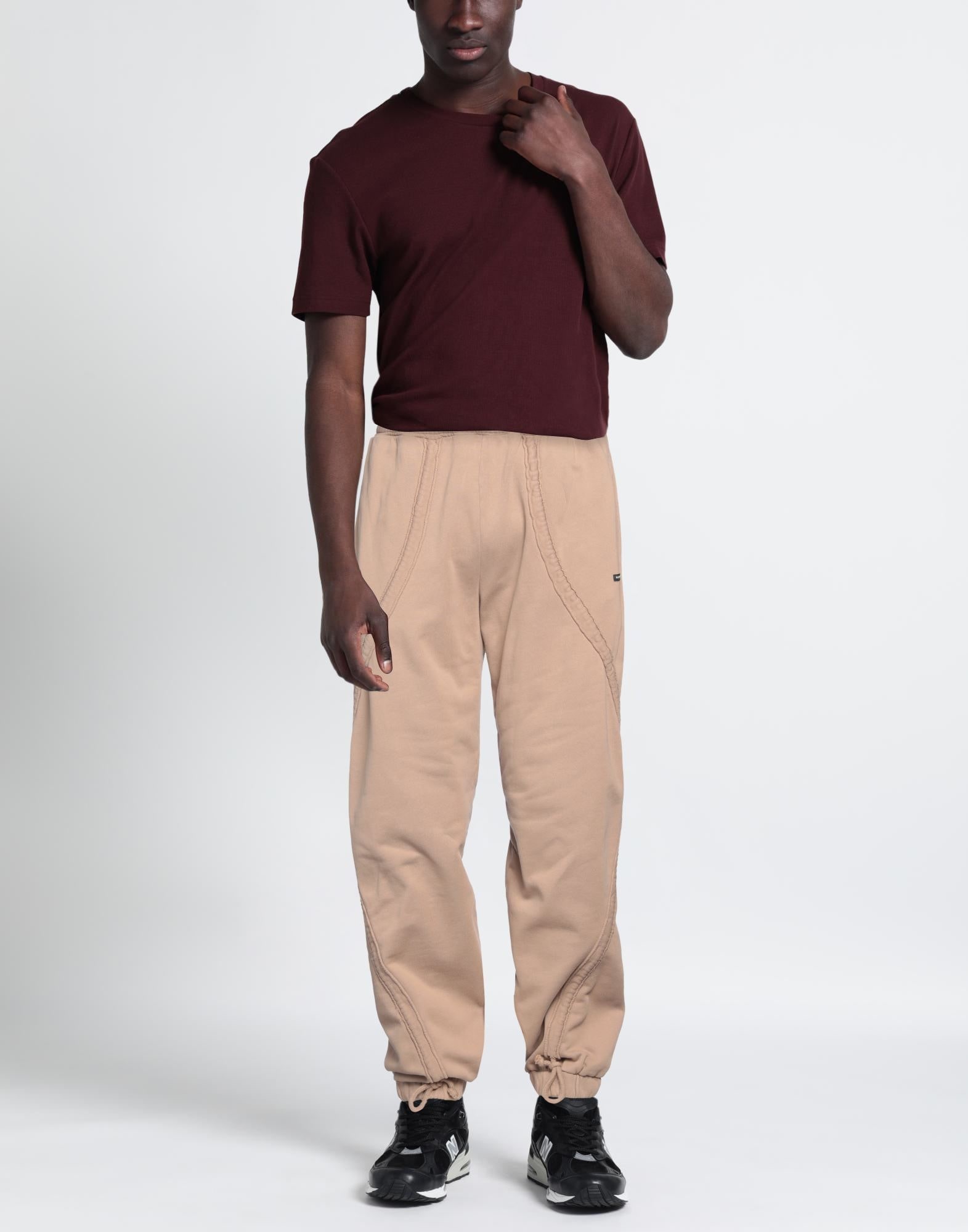 Beige Men's Casual Pants - 2