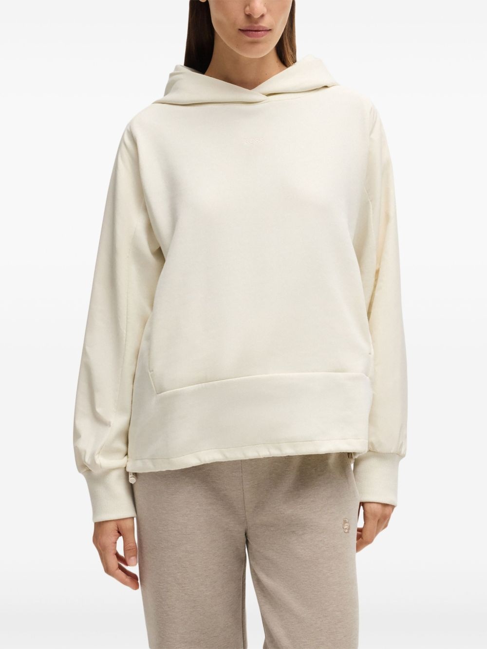 logo-embroidered hoodie - 3