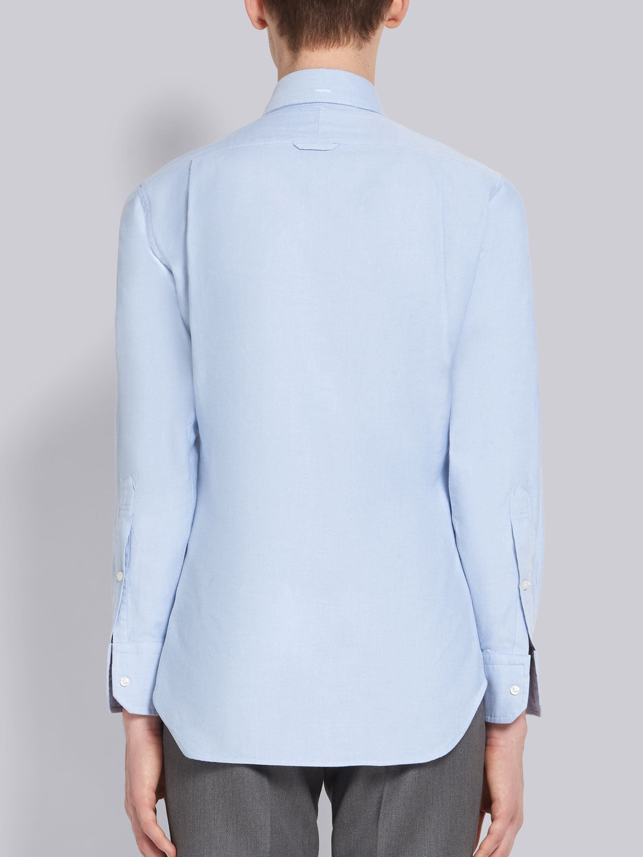 Light Blue Oxford Slim Fit Shirt - 4
