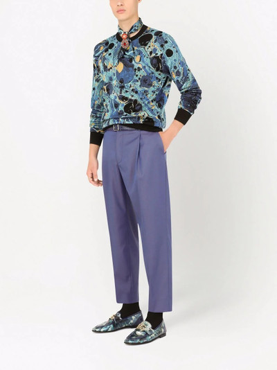 Dolce & Gabbana virgin wool-blend cropped tailored trousers outlook