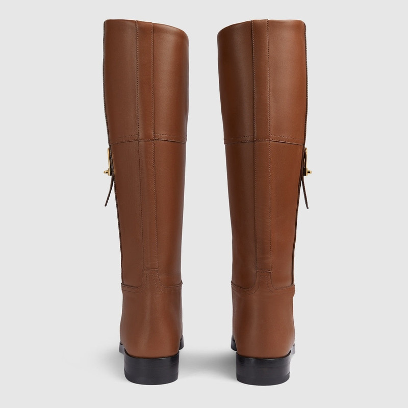 Gucci Clasp and Lock Leather Boots 3