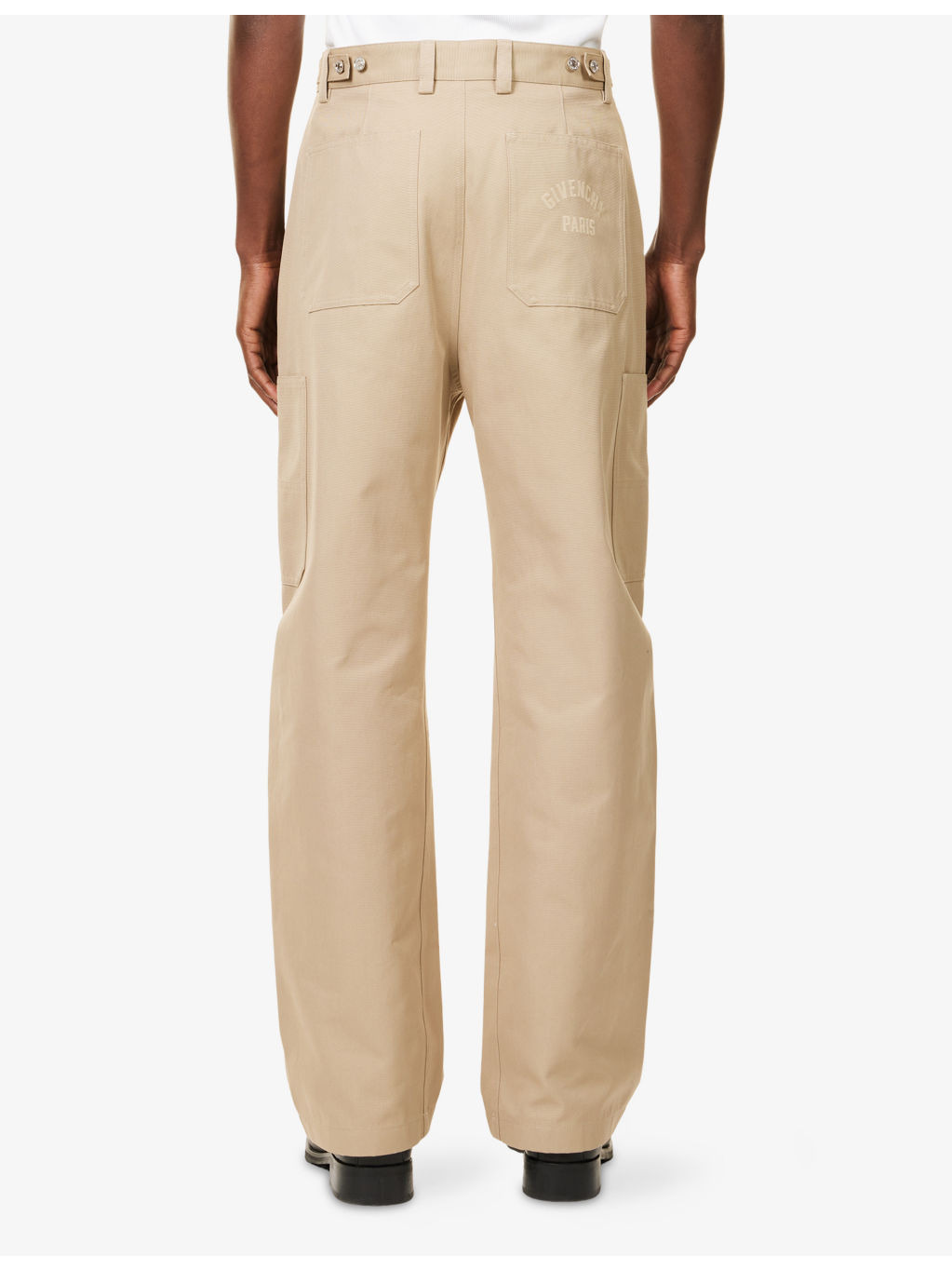 Cargo Wide-Leg Cotton Trousers - 4