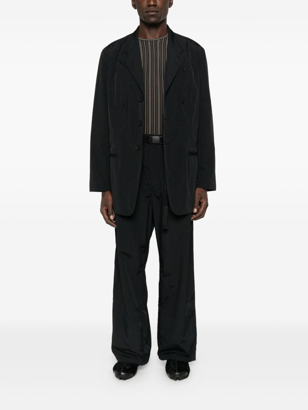 three-button pocket coat - 3