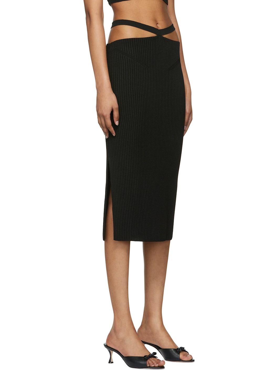 Black Alizee Midi Skirt - 2