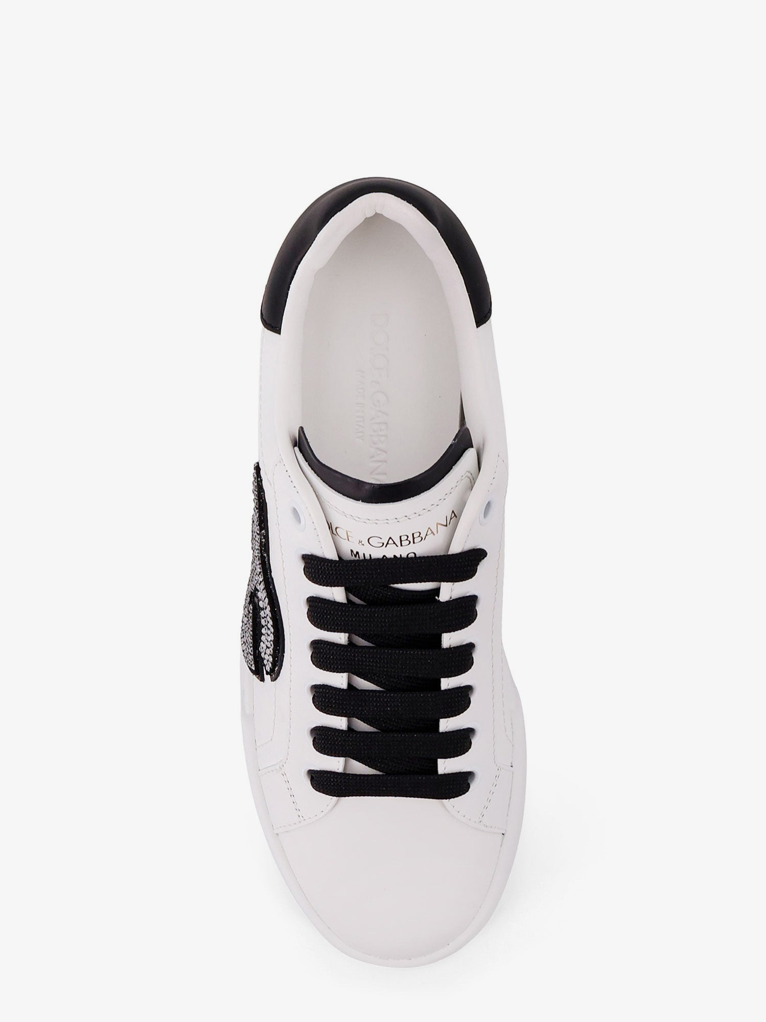 Dolce & Gabbana Portofino Light Strobel Leather Low-Top Sneakers - 5