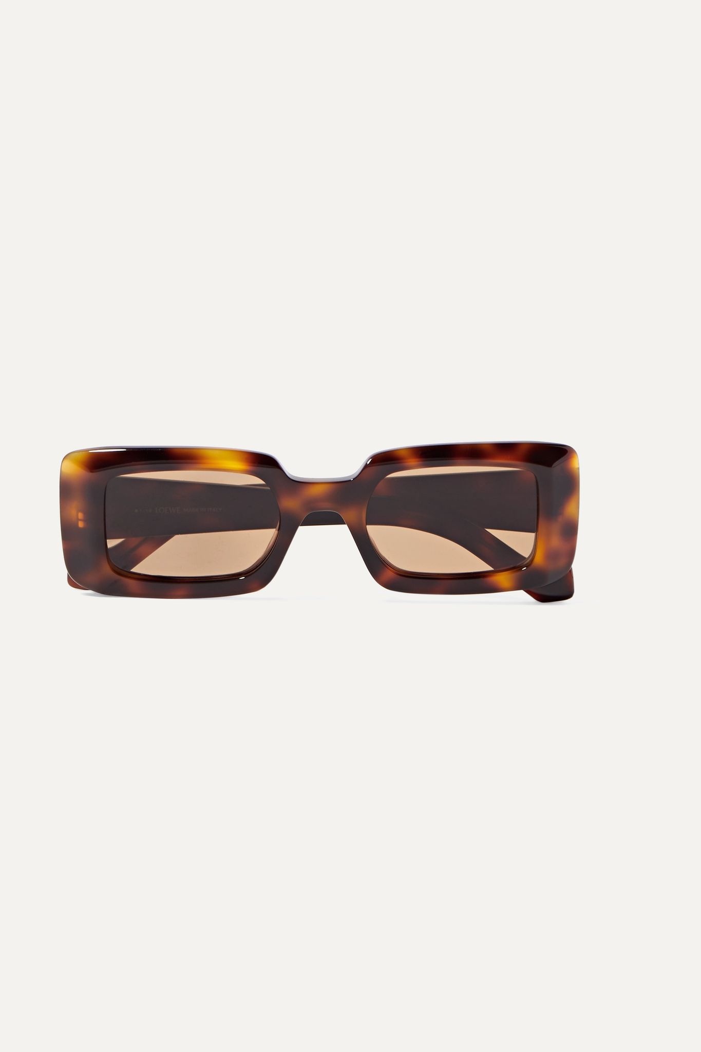 Square-frame tortoiseshell acetate sunglasses - 1