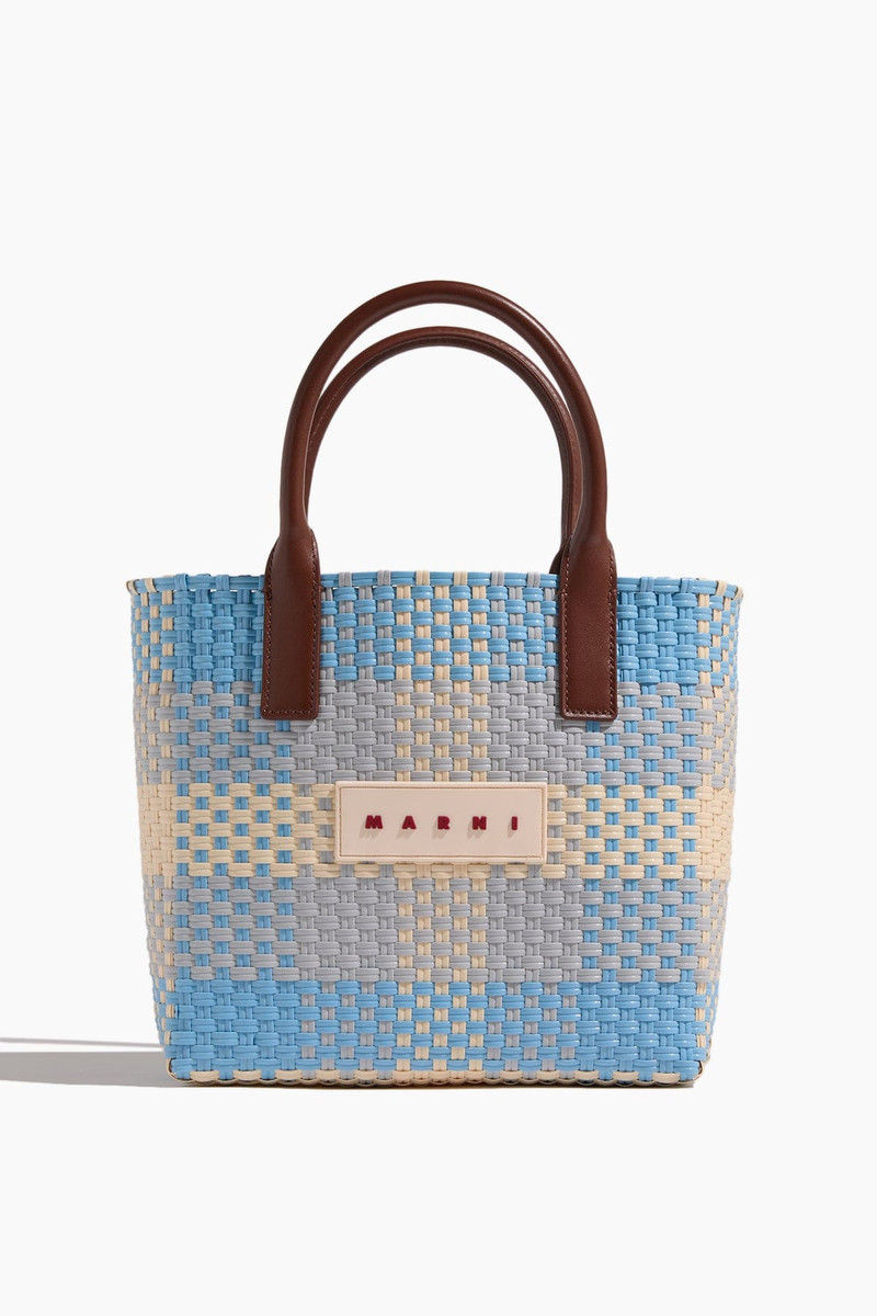 Check Tote Small in Lily White/Frost/Shadow 1