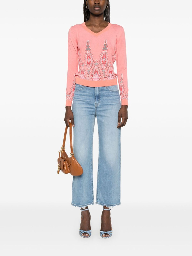 Etro paisley-jacquard sweater outlook