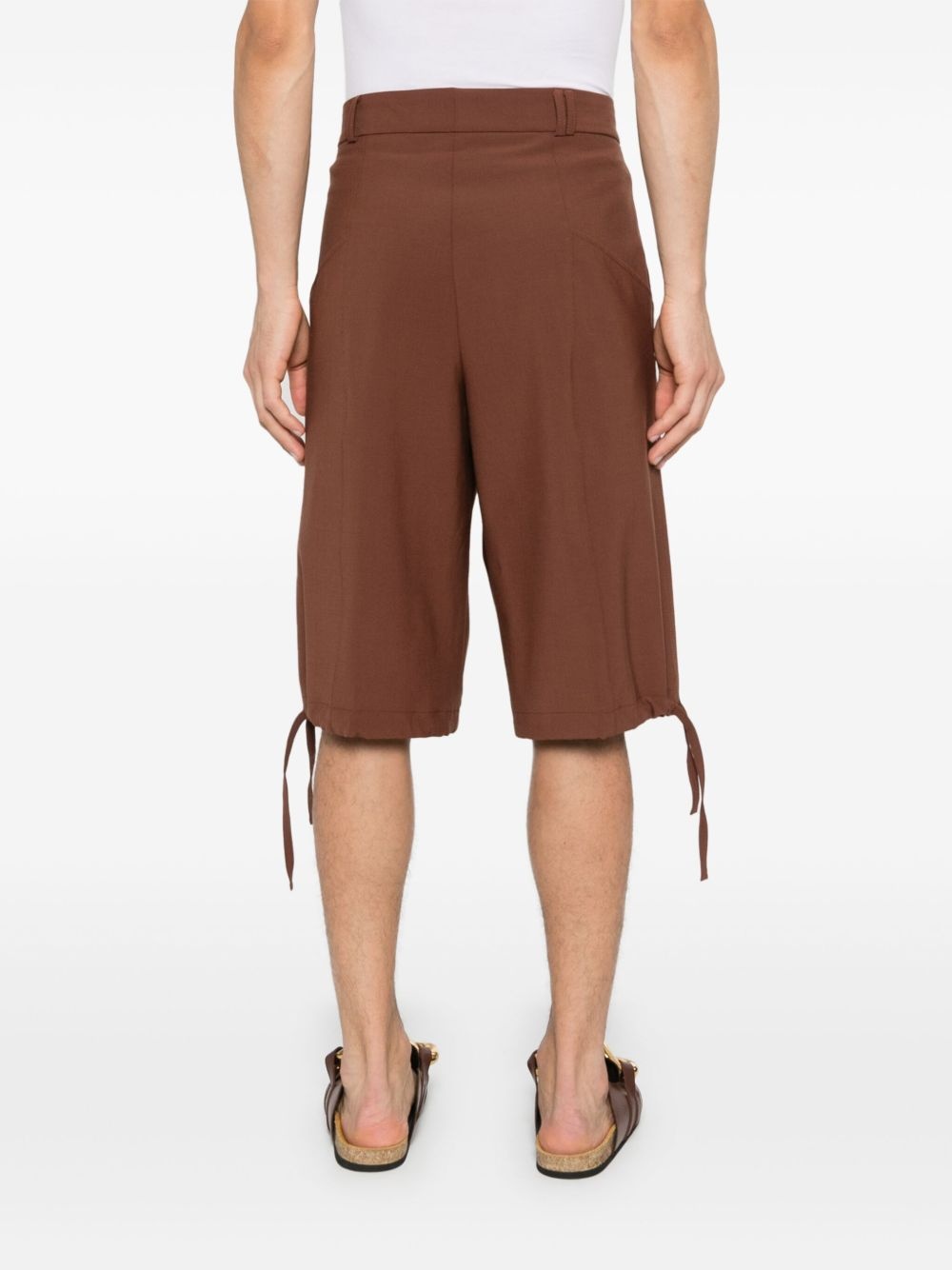 pleat-detail shorts - 4