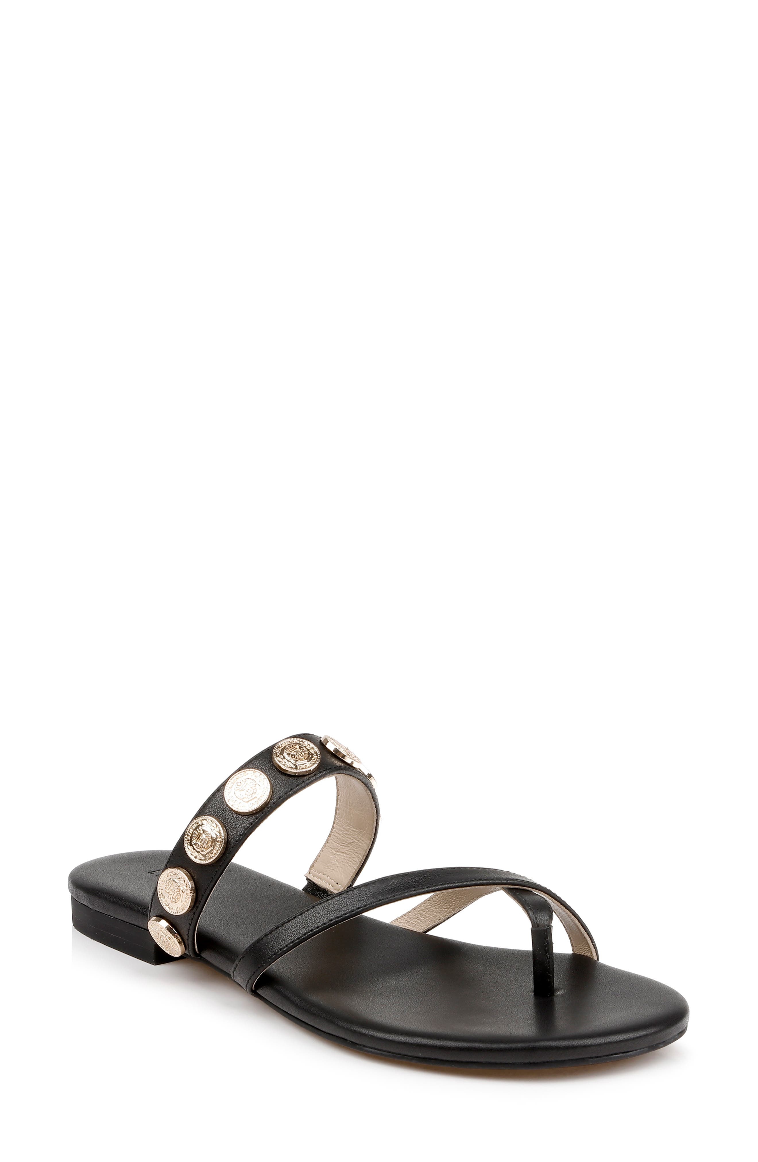 L'AGENCE Hanna Strappy Sandal in Black Leather at Nordstrom - 1