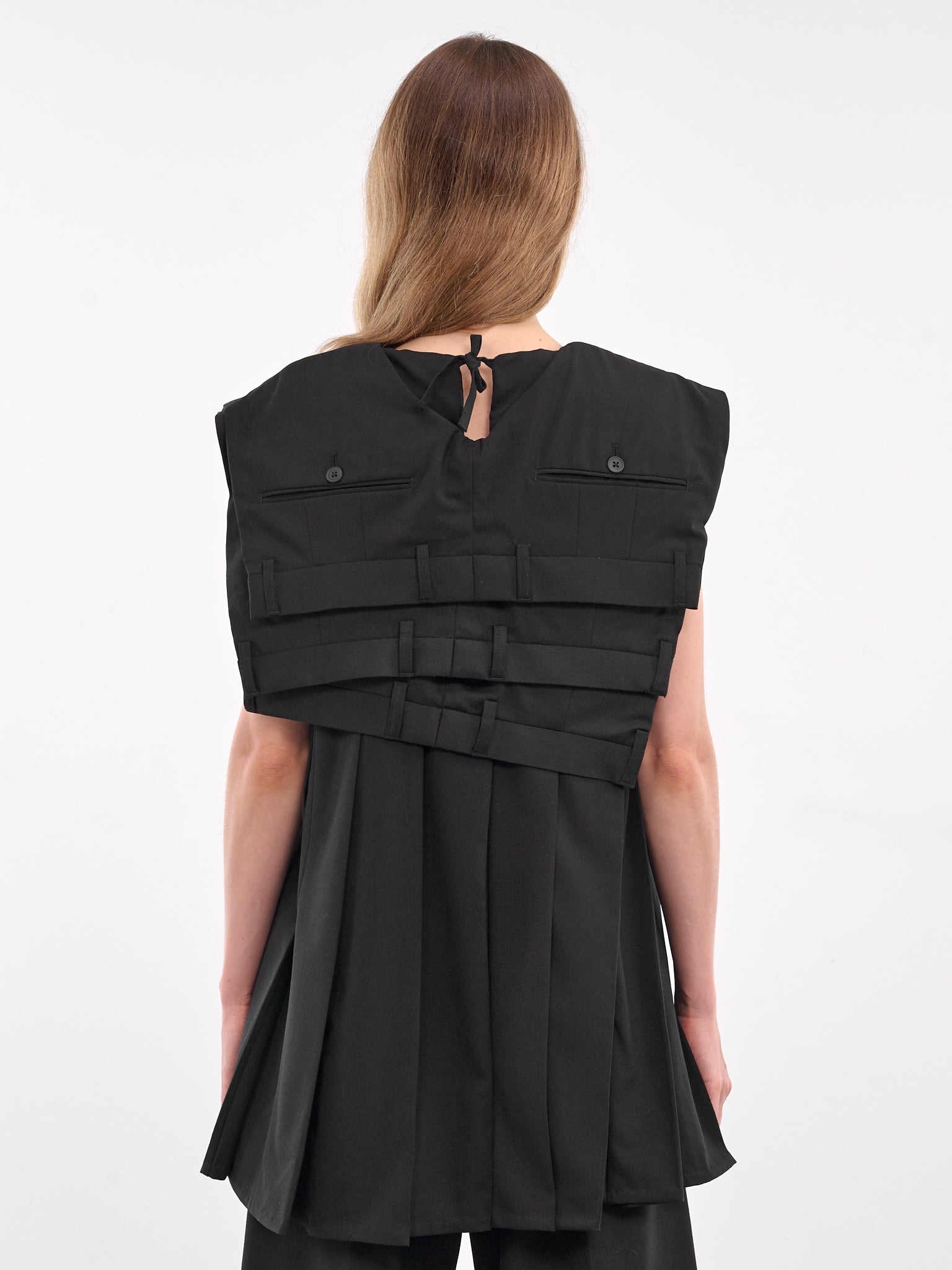 Deconstructed Suit Pant Mini Dress - 3