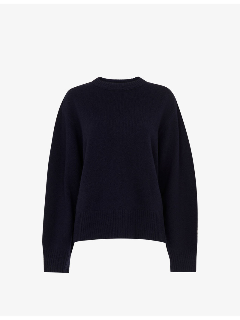 Relaxed-Fit Side-Split Wool Jumper 1