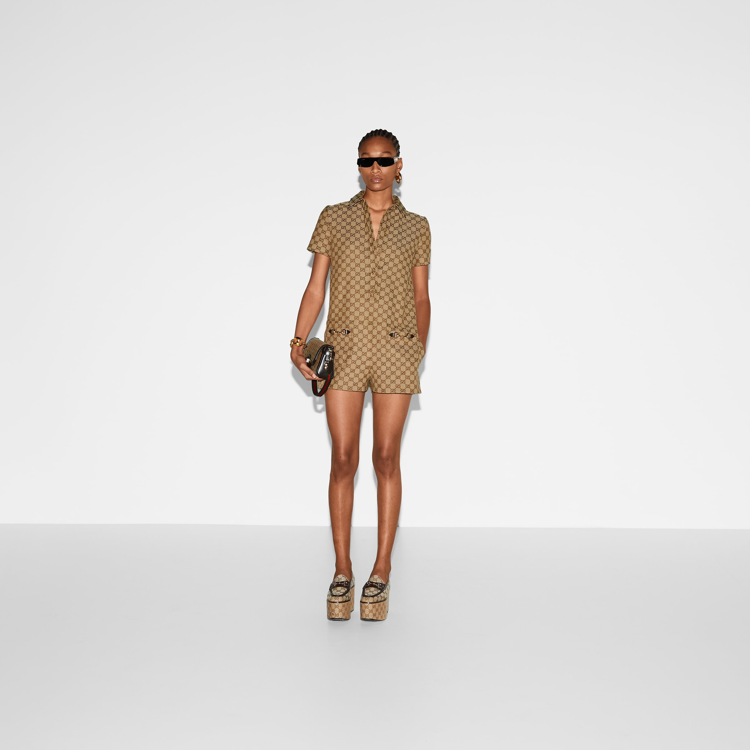 Original GG canvas jumpsuit - 2