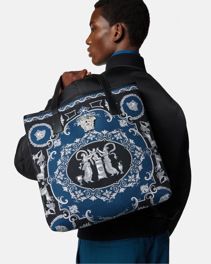 La Medusa Printed Canvas Tote 3