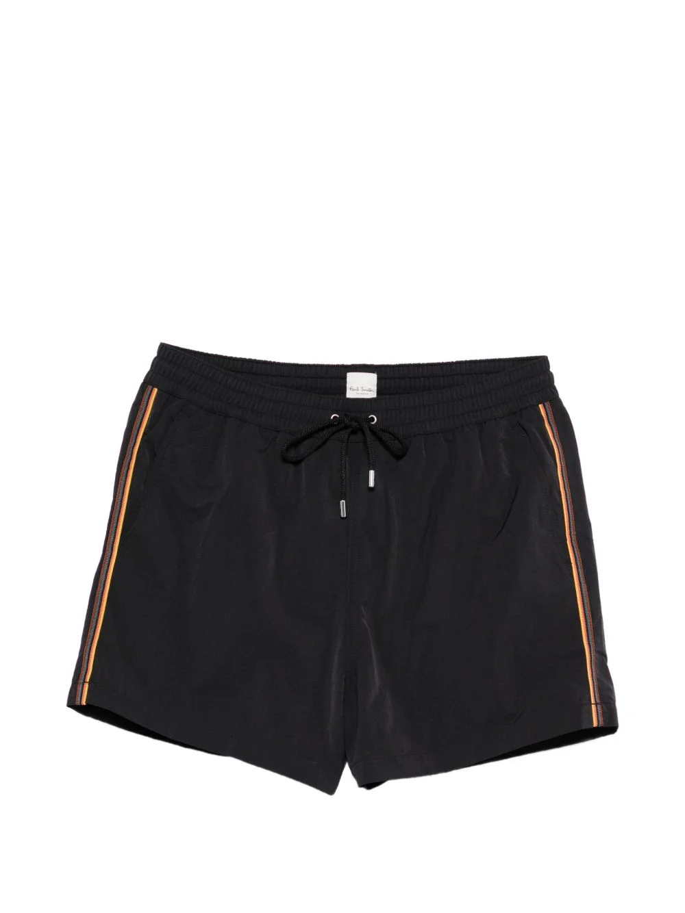 drawstring stripe swim shorts - 1