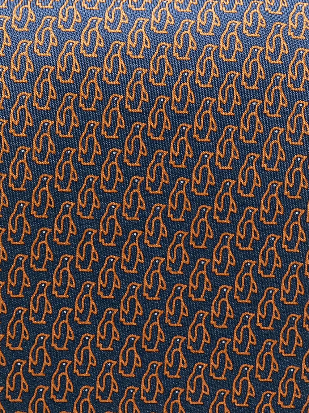 penguin-print silk tie - 2