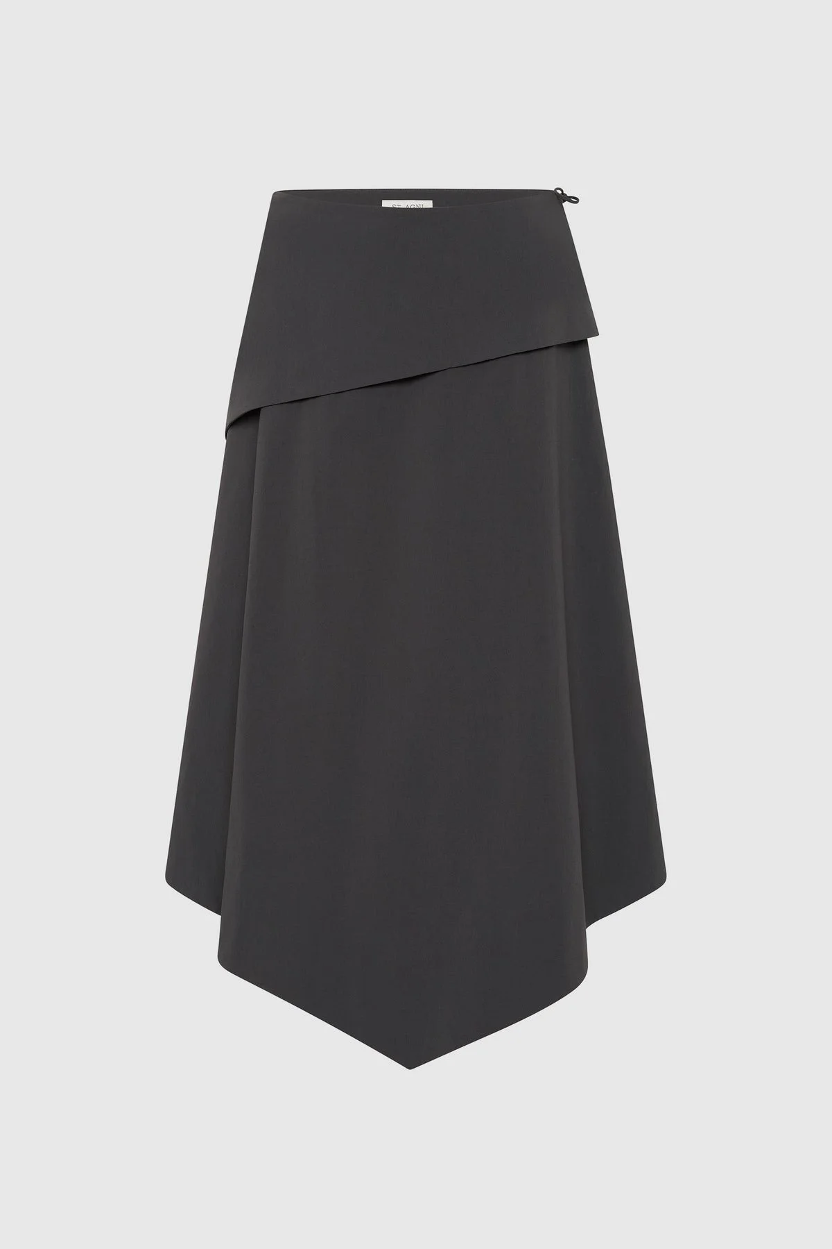 Detachable Belt Asymm Skirt - Iron Glaze - 1