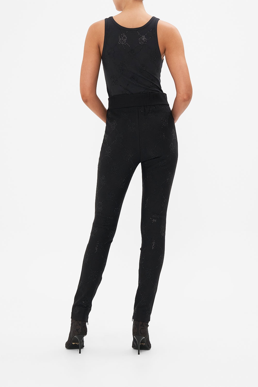 HOTFIX EMBELLISHED PONTE PANT - 3