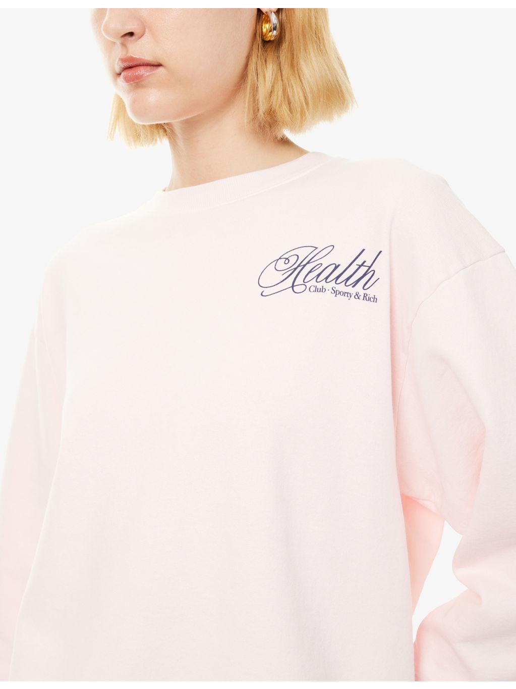 Health Script Crewneck Cotton-Jersey Sweatshirt - 5