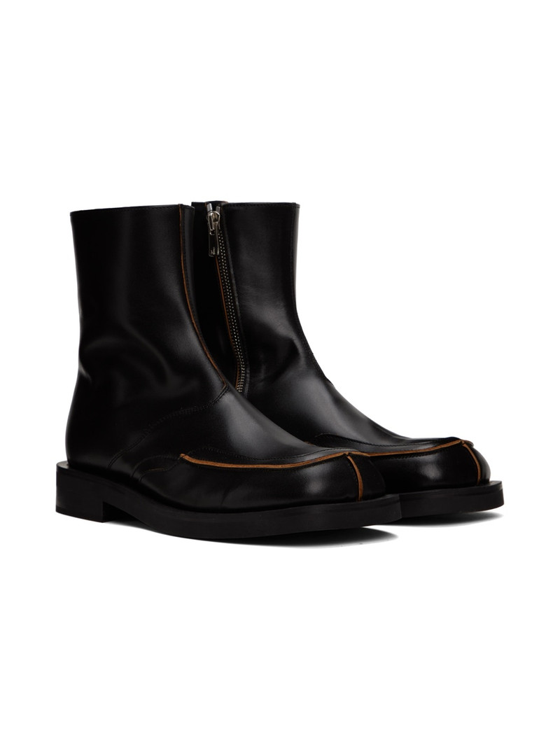 Black Dayne Zip-Up Boots 4