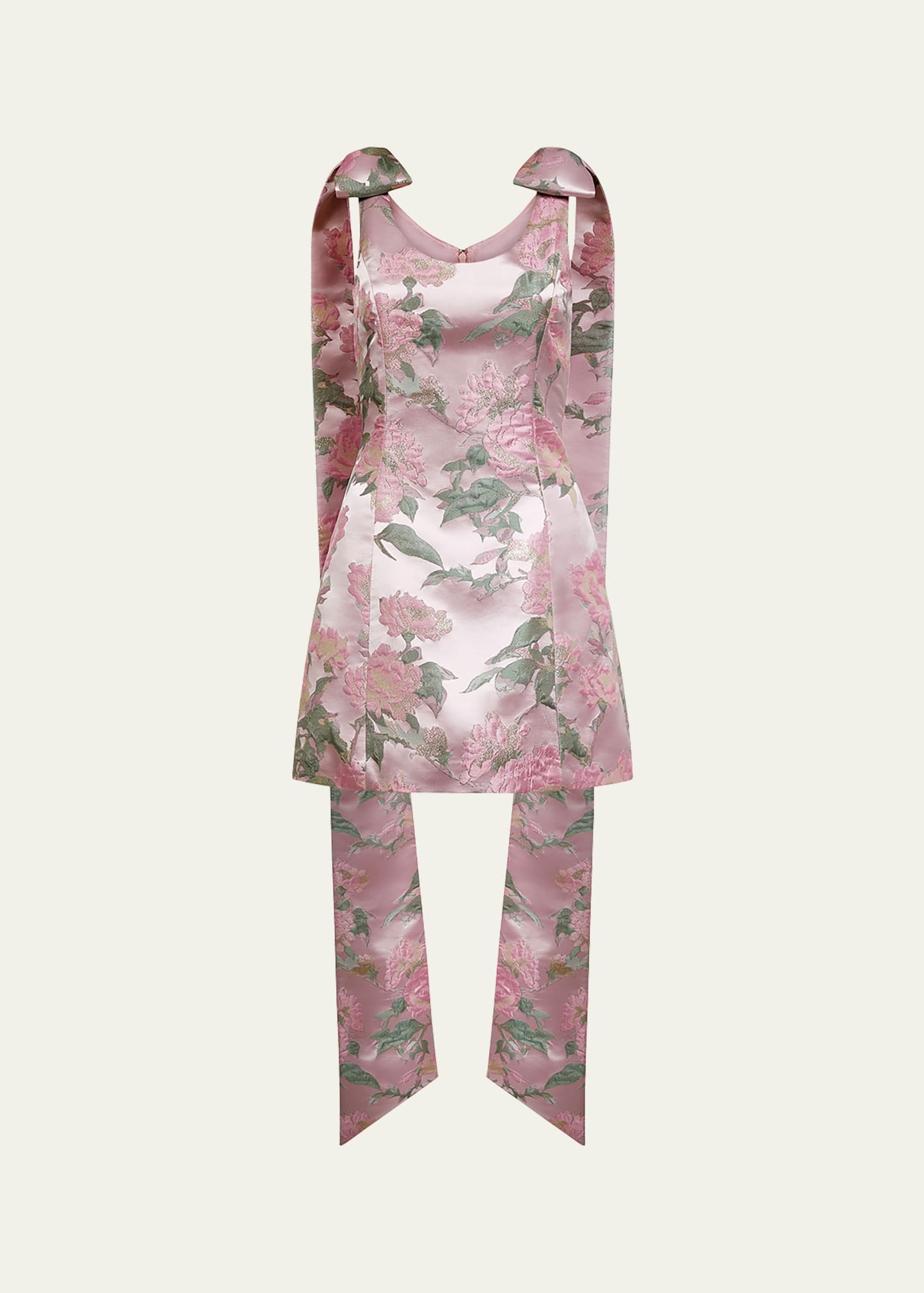Gita Floral Brocade Mini Dress - 1