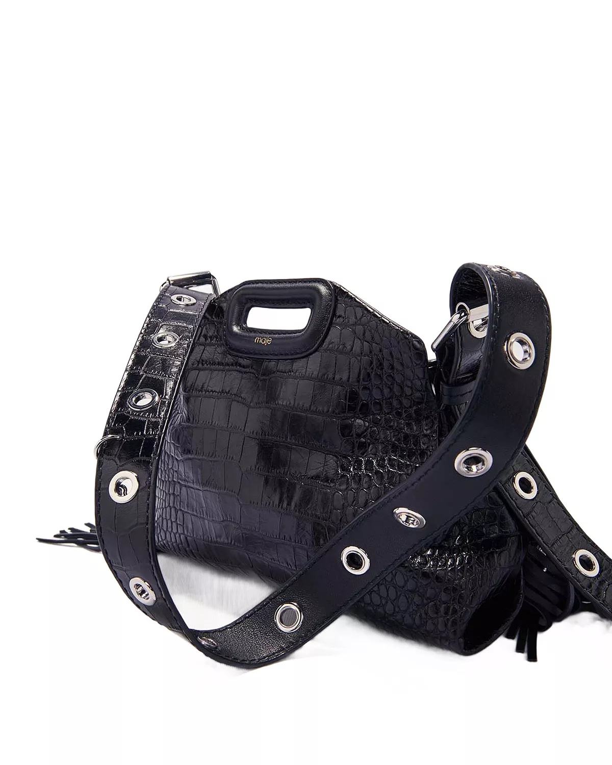 Miss M Mini Embossed Leather Bag - 7