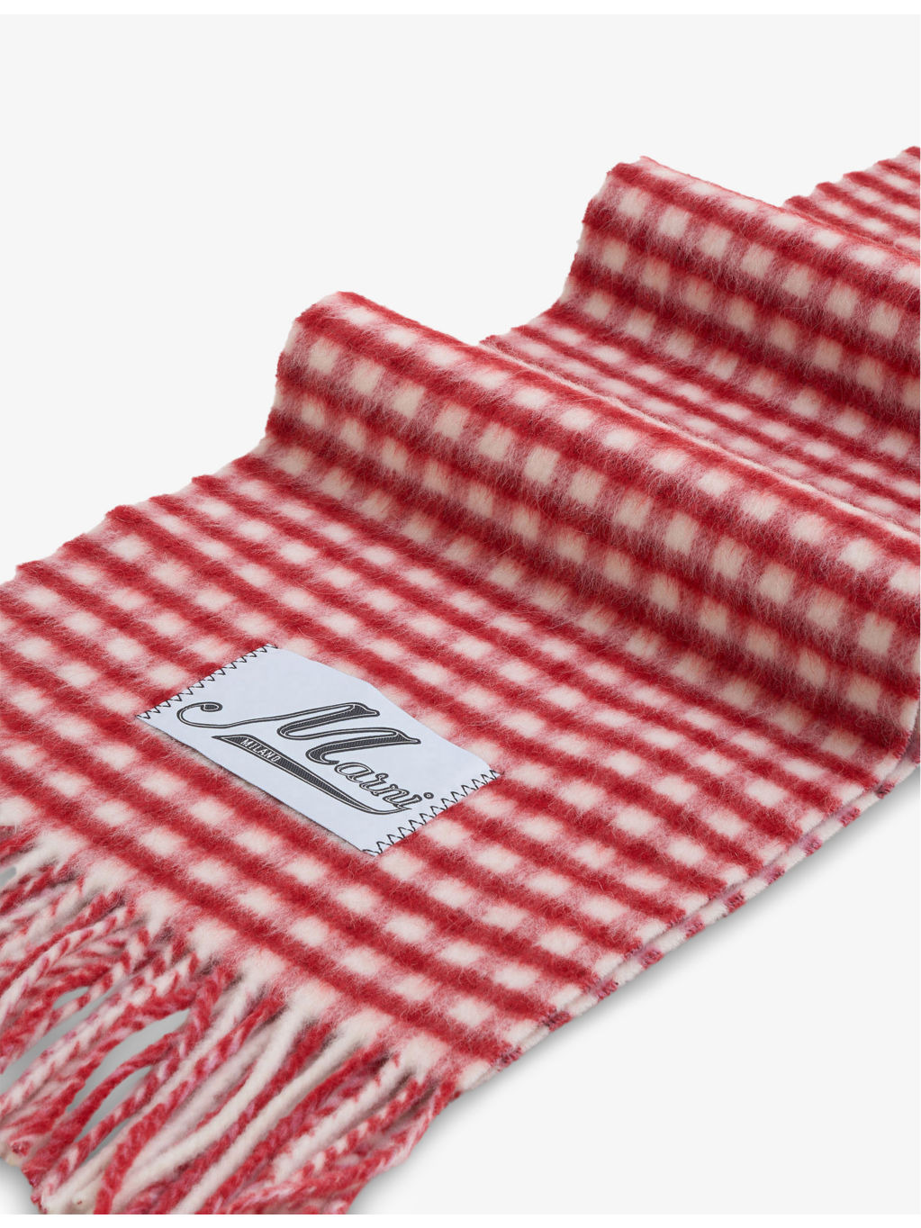 Double-Check Wool and Mohair-Blend Scarf - 4