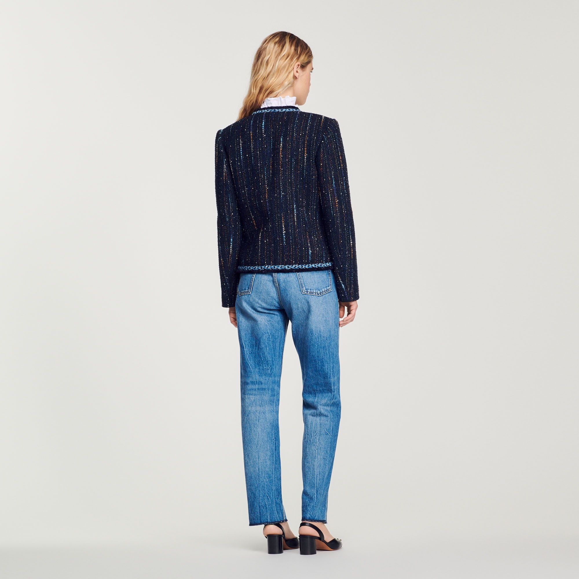 Tweed double-breasted jacket - 6