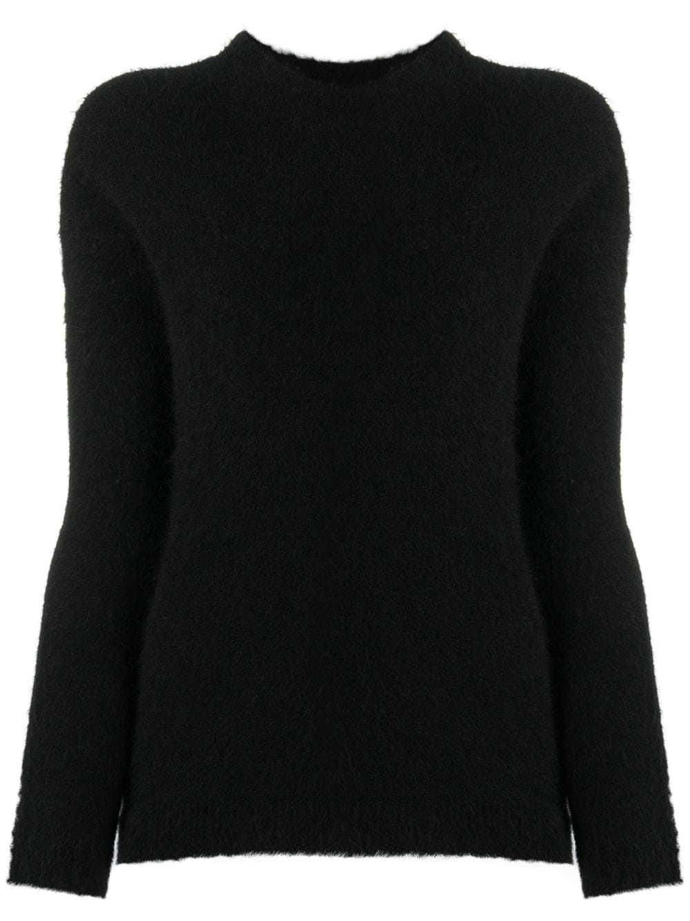 textured long-sleeve jumper - 1