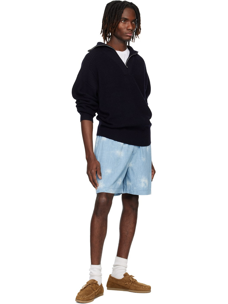 Isabel Marant Blue Thydra Shorts outlook