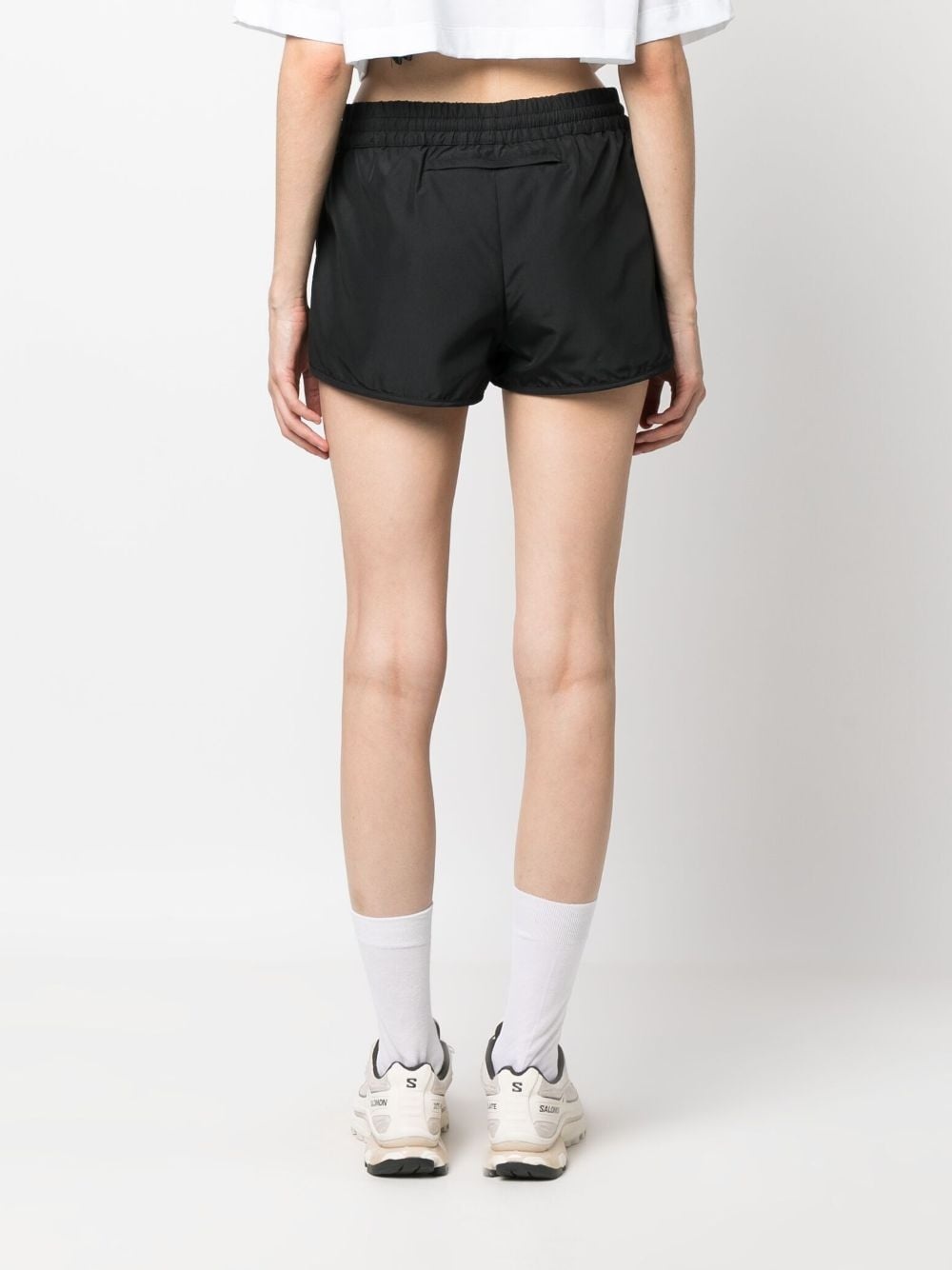 logo-print mini shorts - 4