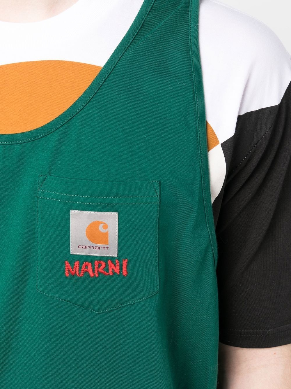 x Carhartt WIP colour-block T-shirt - 5