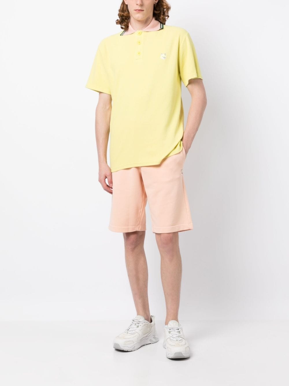 logo-patch track shorts - 2