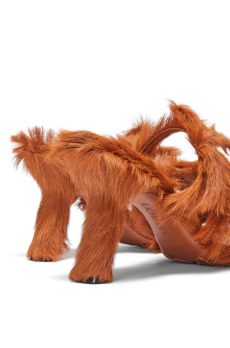 Petal sandal in hairy calfskin 5