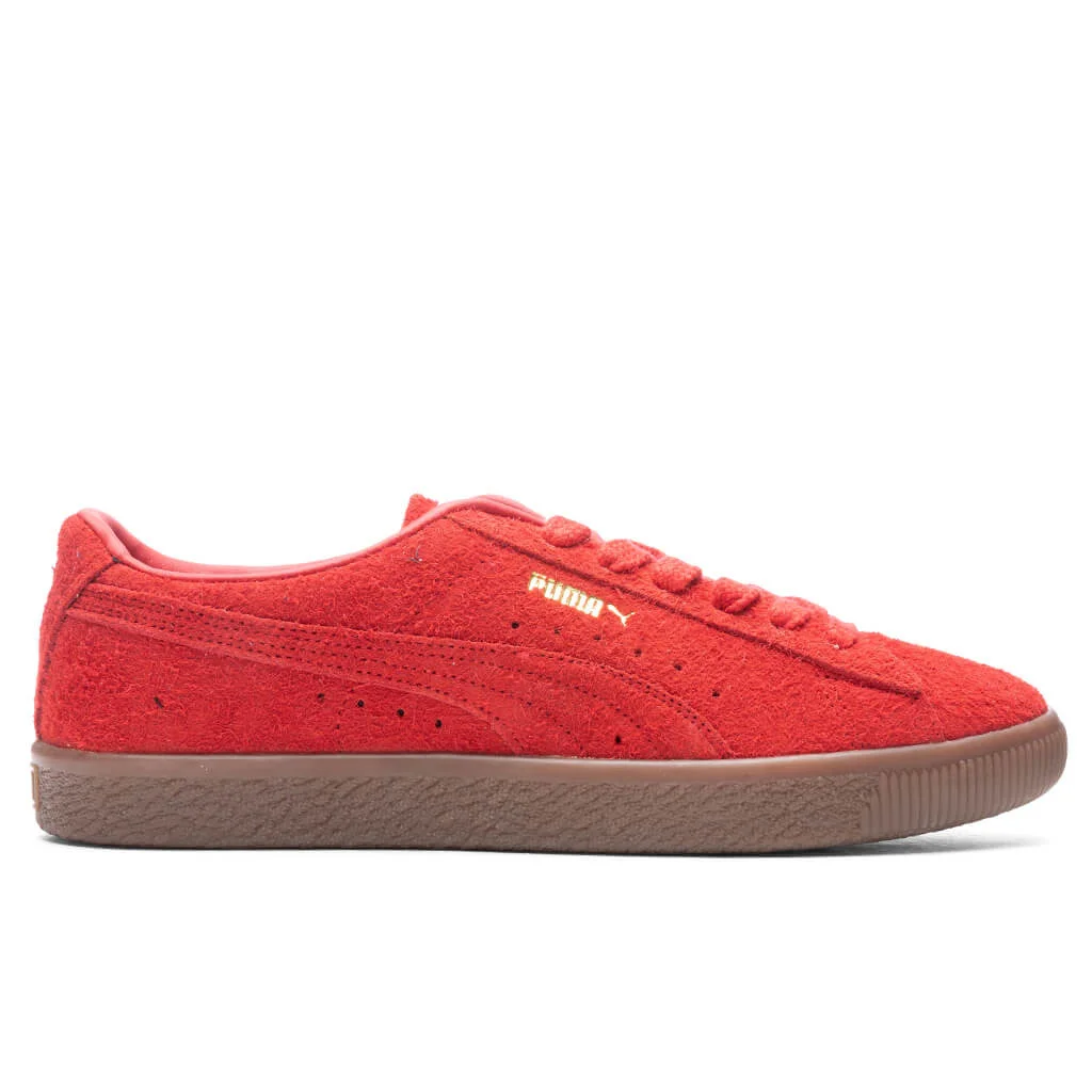 PUMA SUEDE VTG HAIRY SUEDE - RED - 1
