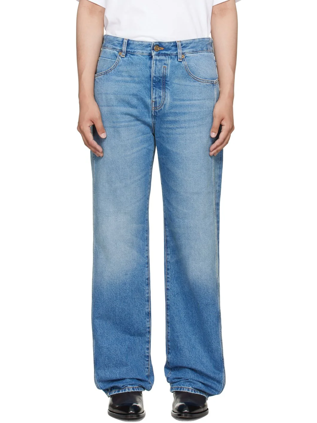 Blue Loose Jeans - 1