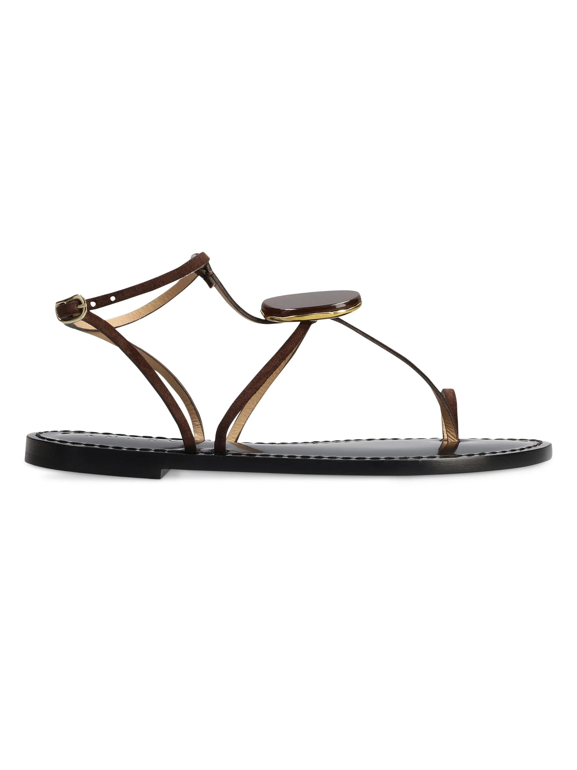 Women's The Cairo Leather Sandals - Chocolate - 1
