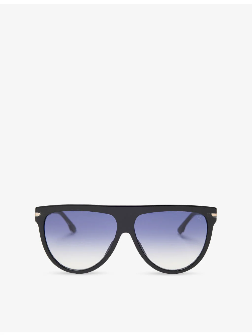 Oversized Oval Acetate Sunglasses - 1