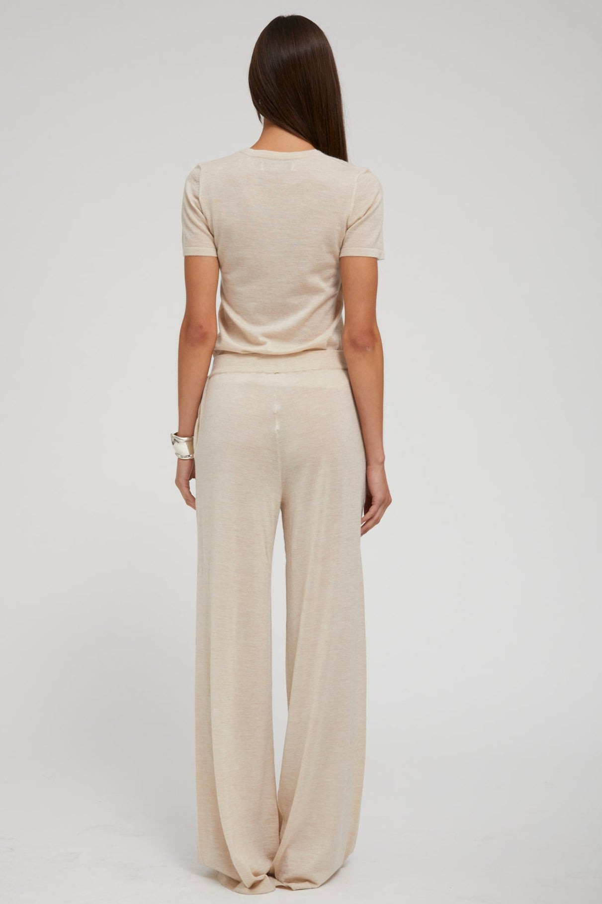 LATTE ULTRA FINE CASHMERE TEE - 8