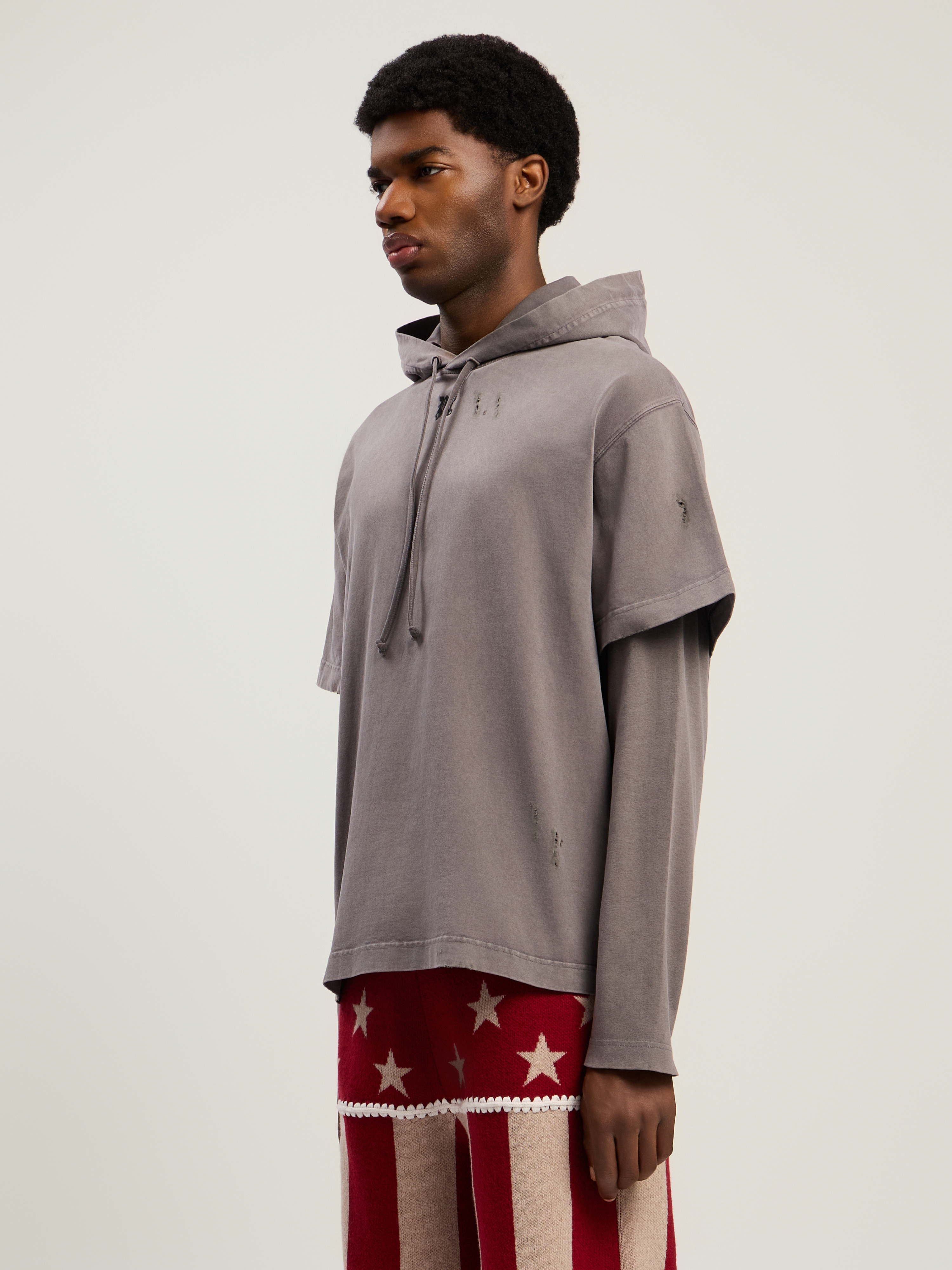 Monogram Distressed Hoodie - 4