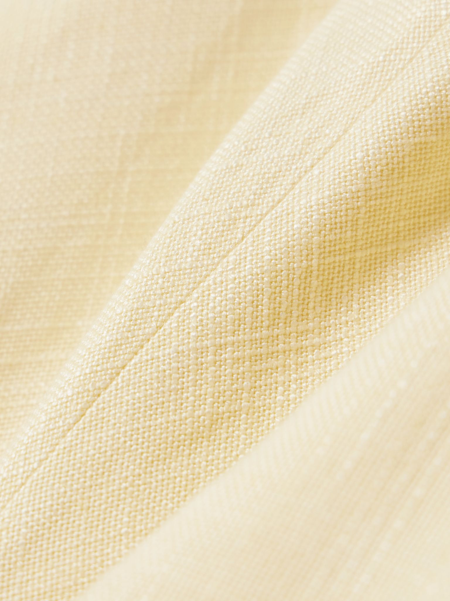 Gathered woven top Pastel yellow - 4