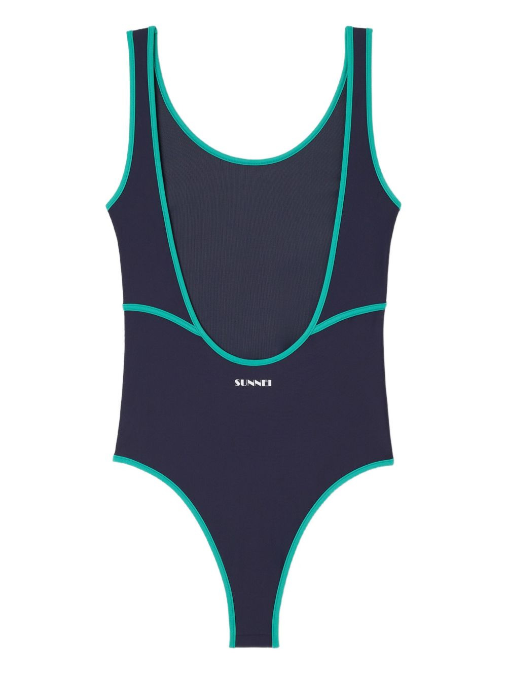 Arena contrast-trim swimsuit - 2