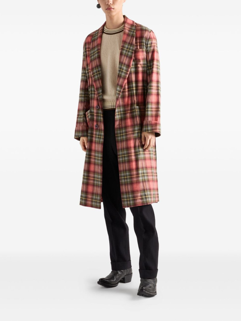 Prada cotton robe single-breasted coat outlook