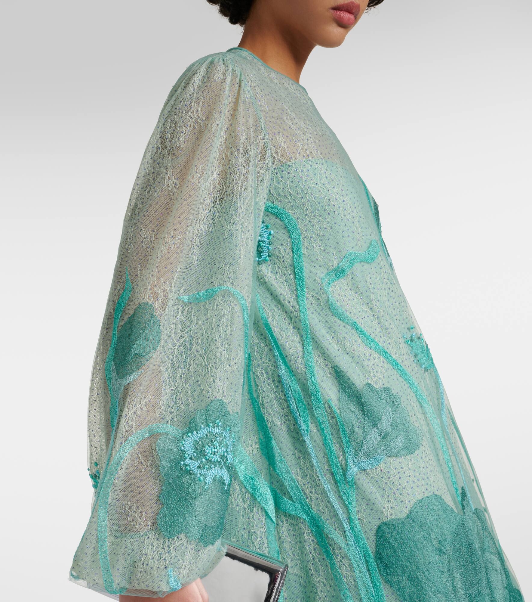 Yesenia embroidered tulle gown - 4