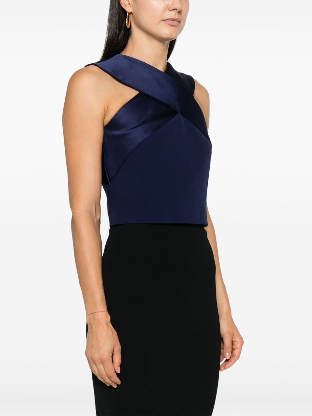 satin-trim top - 3