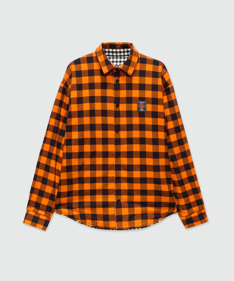 White double-face flannel shirt 1