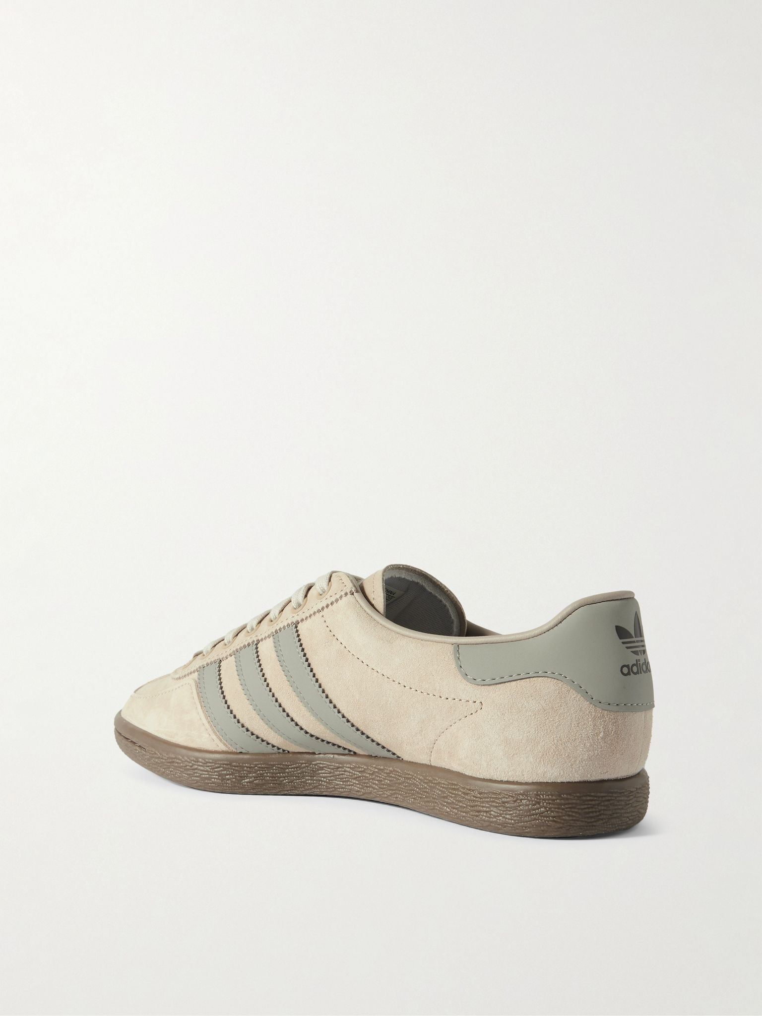 Failsworth SPZL Leather-Trimmed Suede Sneakers Beige - 4