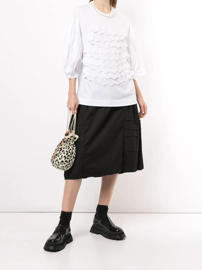 Simone Rocha perforated scallop detail blouse outlook