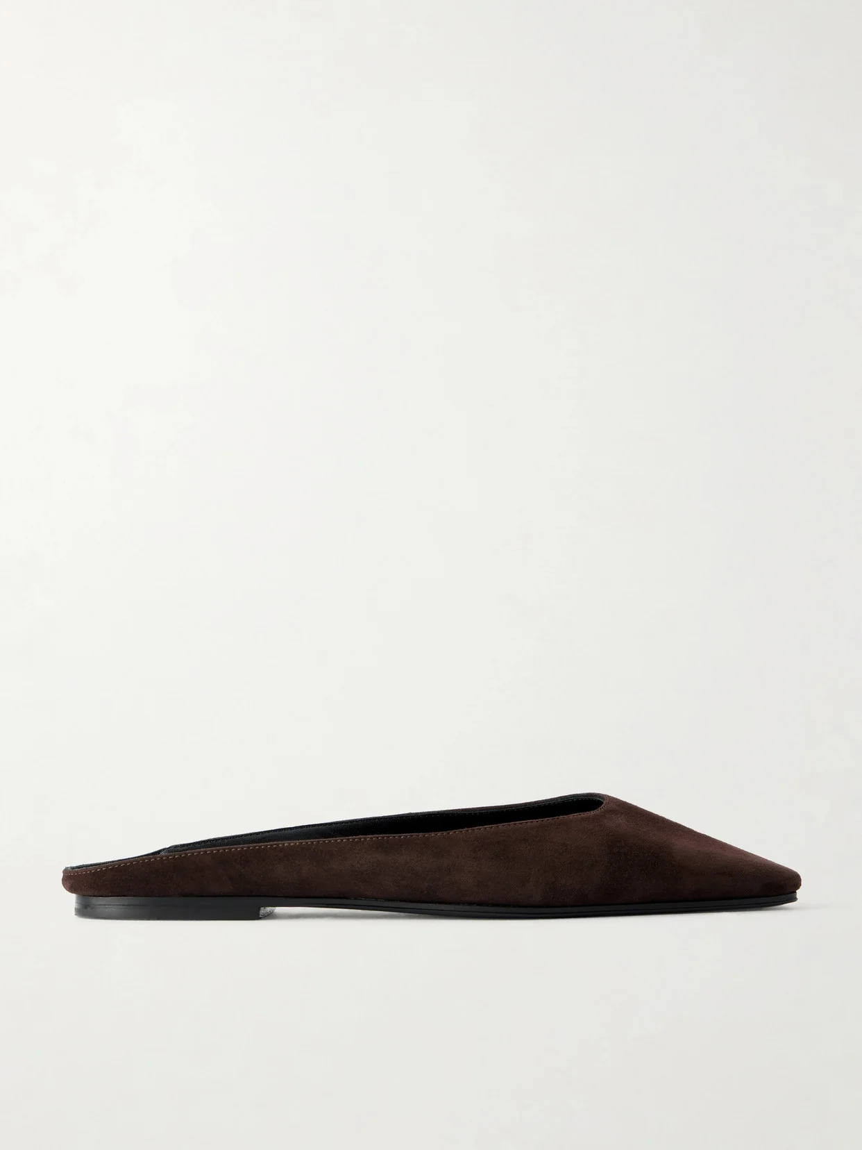 June Suede Point-toe Mules - 1